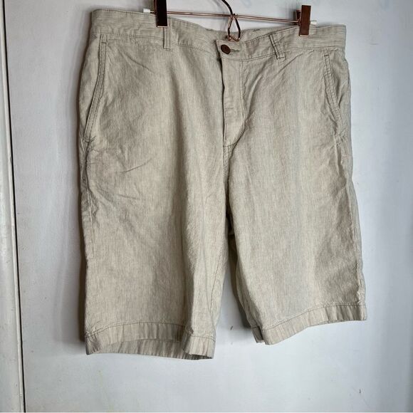 Tommy Bahama pin striped linen cotton blend man shorts - Picture 1 of 9